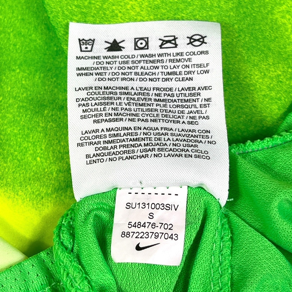 Nike Dri Fit Women's Small Volt neon Ombre Green Tempo Running Shorts mesh lined - Picture 13 of 14